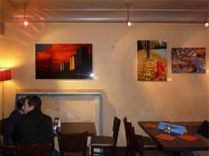 Café exhibit-sunset